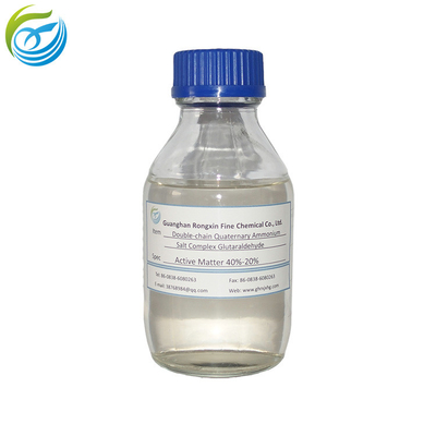 Double Chain Quaternary Ammonium Salt Complex Glutaraldehyde For Livestock bleed prevention oil field  circulate water