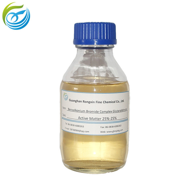 Biocide Glutaraldehyde Complex Benzalkonium  Bromide 25% bleed prevention colorless or yellowish clear liquid Aquatic